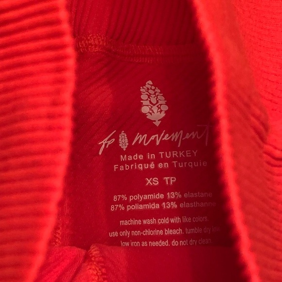 Free People Movement Leggings Ripe Persimmon XS New NWT - Picture 4 of 5